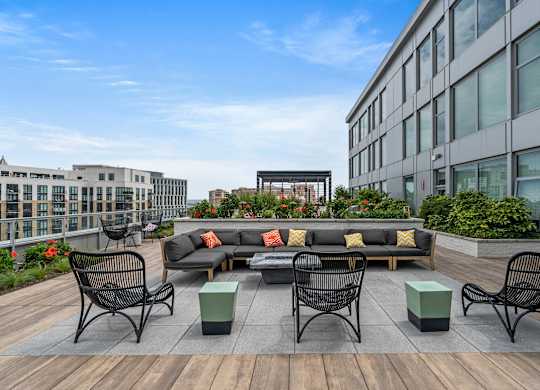 photo of rooftop patio