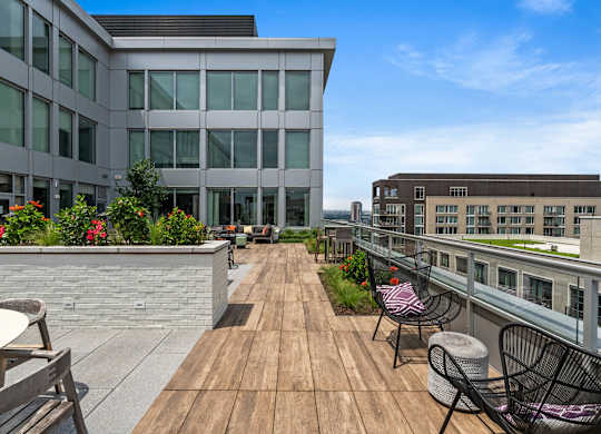 photo of rooftop patio
