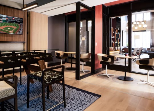 Game Room with private work pods