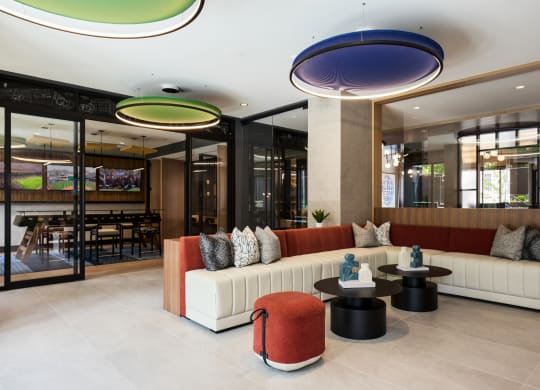 Clubroom with seating