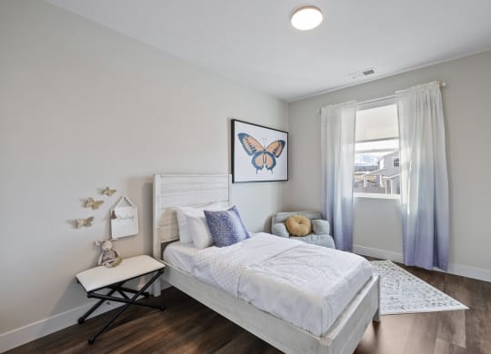 Decorated bedroom