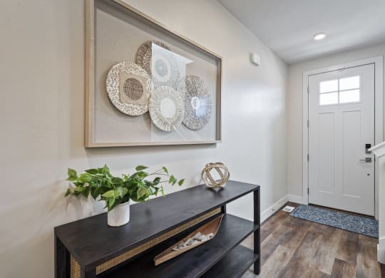 Furnished entry way