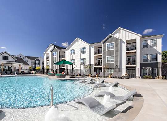 Pool With Sundeck at 198 Milltown Apartments, Burlington, NC 27215  
