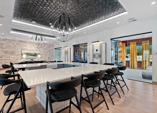 Clubhouse Dining Room at 198 Milltown Apartments, North Carolina