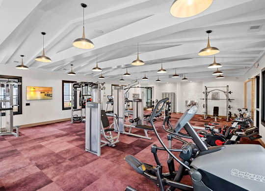 Fitness Center at 198 Milltown Apartments, Burlington, 27215