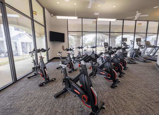 Cardio equipment at Pecan Springs, Texas