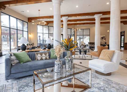 Clubhouse living area at Pecan Springs, San Antonio, 78249