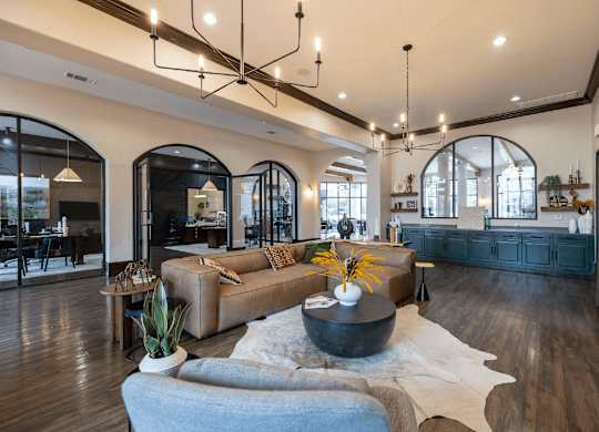 Clubhouse living room at Pecan Springs, San Antonio