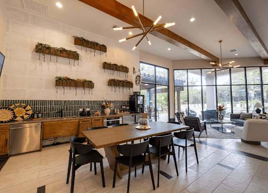 Community kitchen at Pecan Springs, Texas