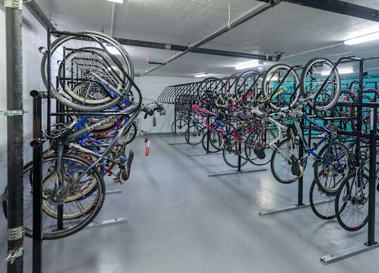 Bike Storage at The Pearl, Silver Spring, Maryland