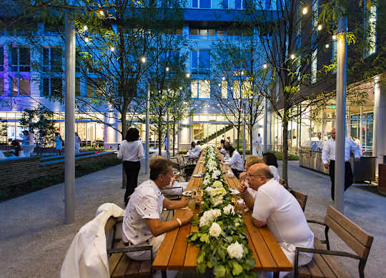 Courtyard Dining Gathering at The Pearl, Silver Spring, MD, 20910