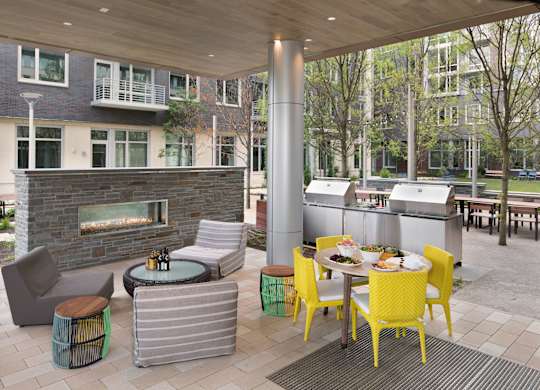 Patio at The Pearl, Silver Spring, Maryland