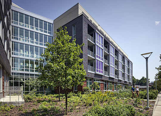 Exterior Terrace Level at The Pearl, Silver Spring, Maryland