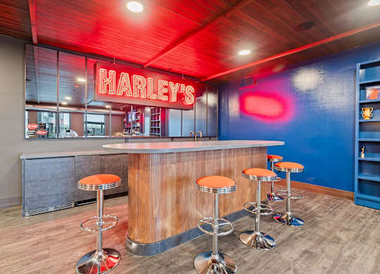 Harley's Residents Only Speakeasy at The Hallon Apartments,  Hopkins