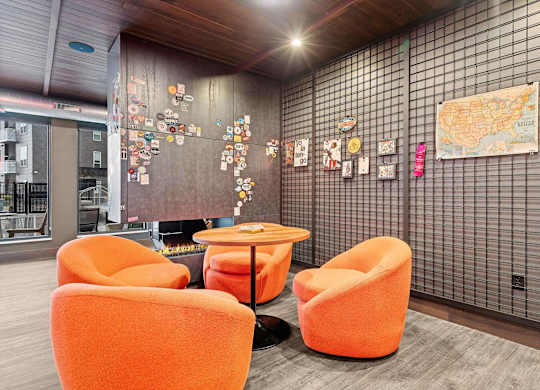 Community Lounge at The Hallon Apartments,  Hopkins