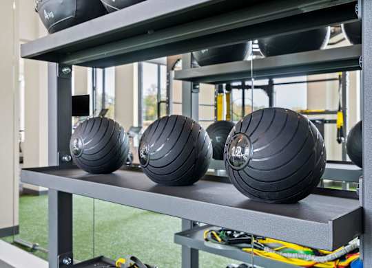 Fitness Studio Equipment at The Hallon Apartments,  Hopkins, Minnesota