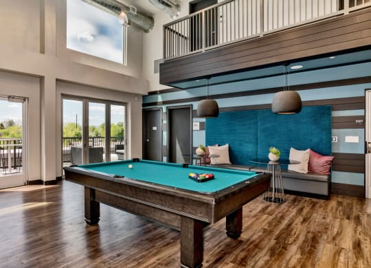 Billiards at West Line Flats Apartments in Lakewood, CO