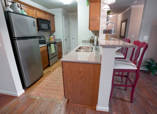 Kitchen at Verandas at Taylor Oaks Apartments in Montgomery, AL