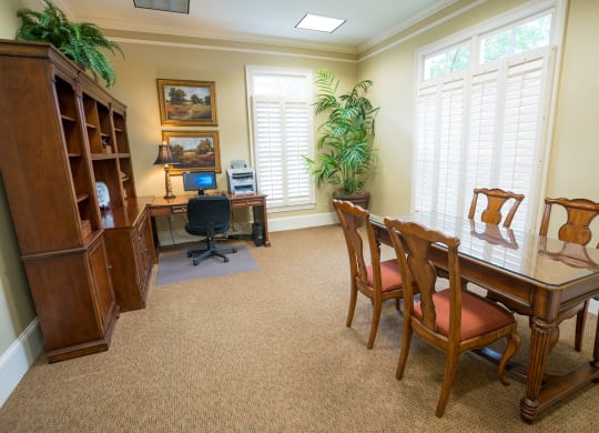 Business Center at Verandas at Taylor Oaks Apartments in Montgomery, AL