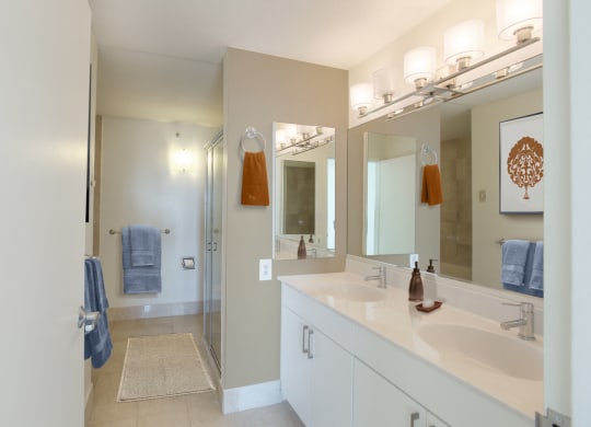 Upgraded Bathrooms at 10 West Apartments