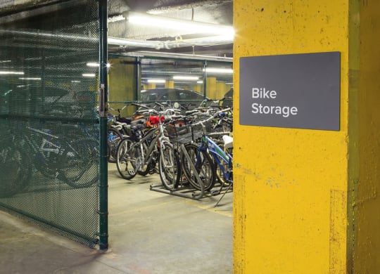 Bike Storage at 10 West Apartments