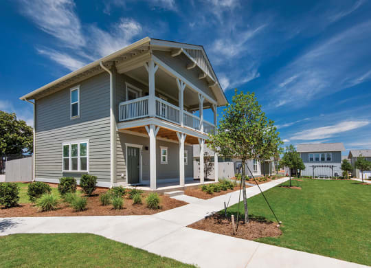 corner exterior view of two story home