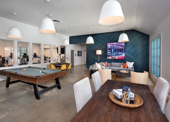clubhouse view with pool table