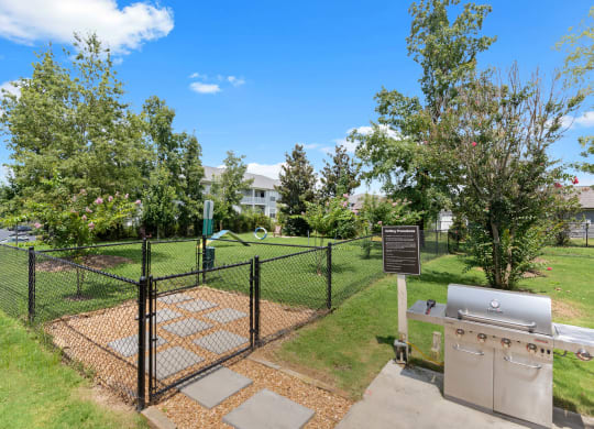 our apartments offer a dog park with kennel and agility course
