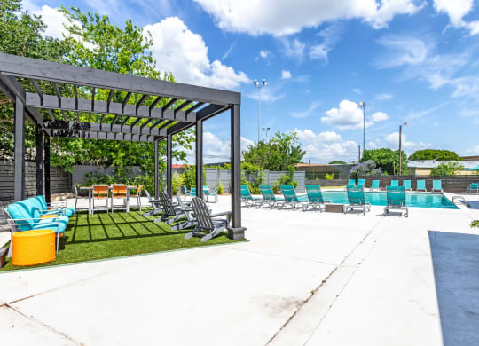 Poolside Cabana at Envue Apartments, Texas, 77802