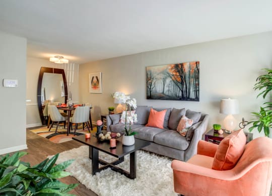 Modern Living Room at The Reserve at City Center North, Houston, 77043