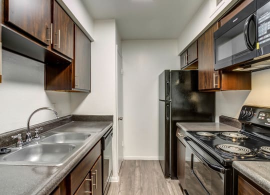 Fully Equipped Kitchen at The Reserve at City Center North, Texas