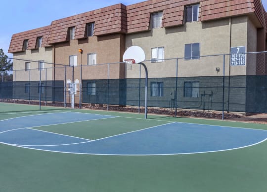 Basketball Court at Verde Apartments, Tucson, Arizona