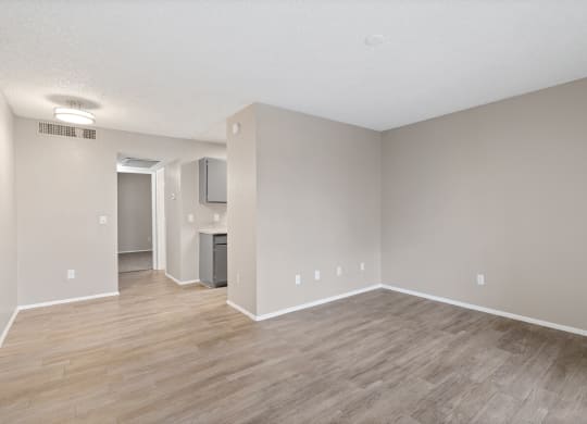 Kitchen and Living Room Area at Verde Apartments, Tucson, AZ