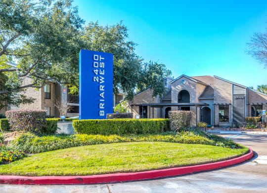 New Signage at 2400 Briarwest Apartments, Houston, TX