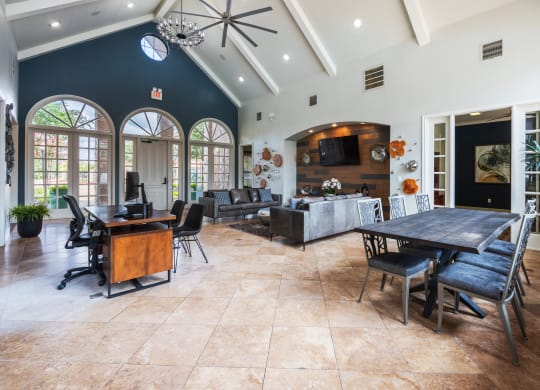 Lobby at the bradley braddock road station apartments at Park Hudson Place Apartments, Texas