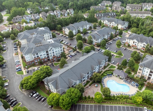 Aerial View of Exterior Building