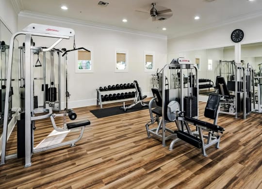 Fitness Center with Equipment and Studios