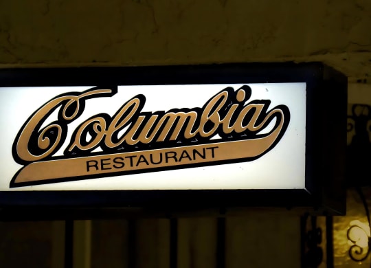 Vintage-Style Columbia Restaurant Sign Just Minutes from Anchor Riverwalk