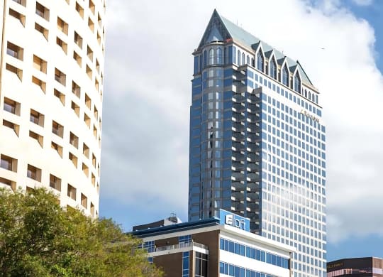 Downtown Tampa High-Rise Architecture Located Close to Anchor Riverwalk