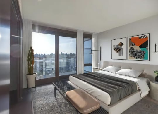 Ballard Lofts Apartment Amenities Floor to Ceiling Windows