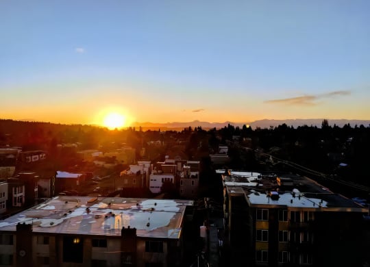 Ballard Lofts Outdoors Open Air Party Patio Perfect for Sunset Views
