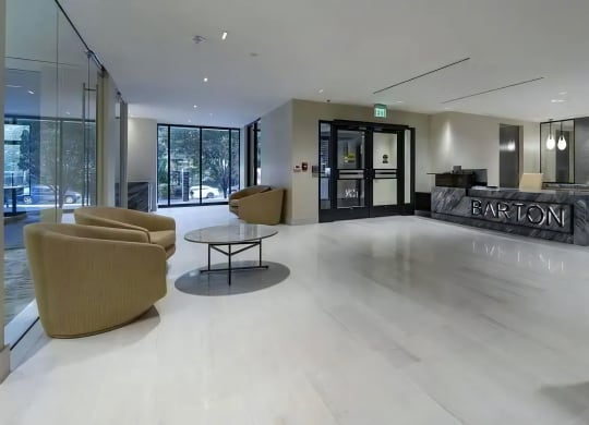 Modern Welcome Lobby with Gathering Spaces