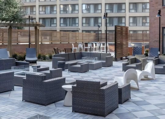 Open Air Party Patio with Lounge Seating
