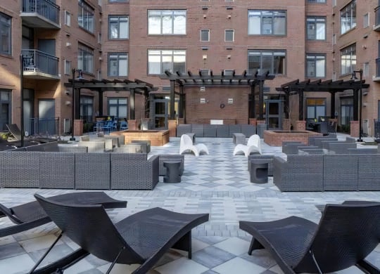 Open Air Party Patio with Outdoor Kitchens