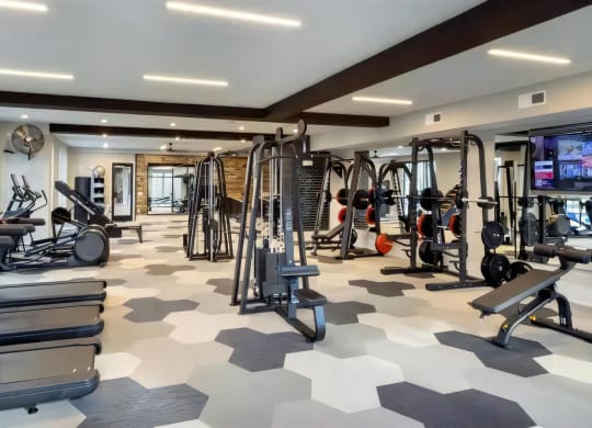 Broadstone Upper Westside Community Fitness Fitness Studio with State of the Art Cardio & Strength Training Machines
