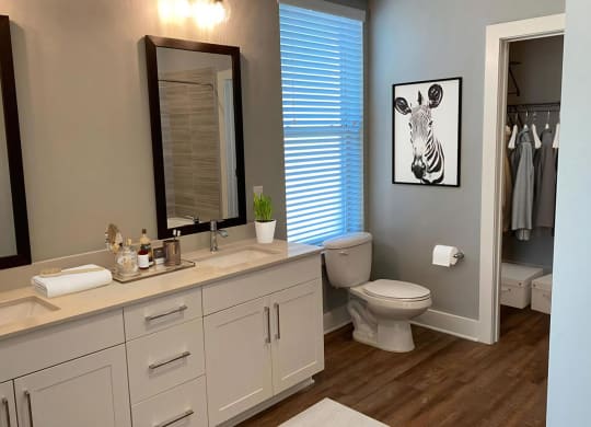 Dual Vanities with Upgraded Countertops
