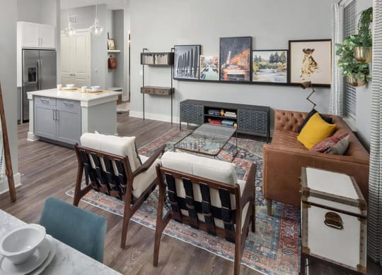 Modern Open Plan Concept for Living and Dining Areas