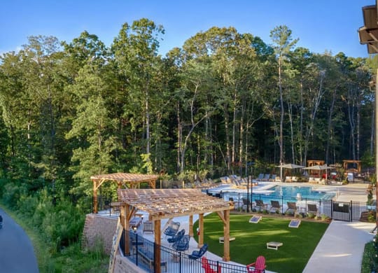 Open Air Party Patio with Fire Pits