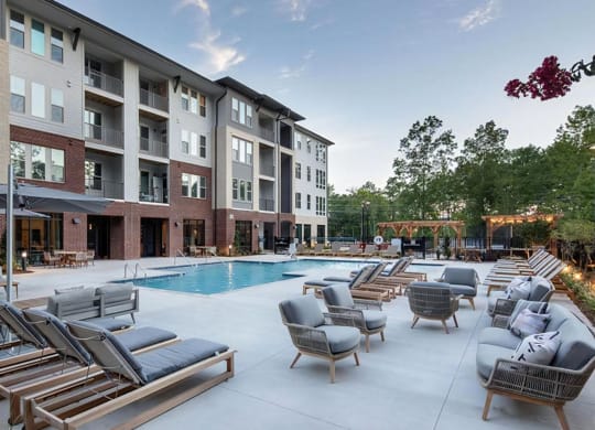 Resort Style Pool with Cabanas