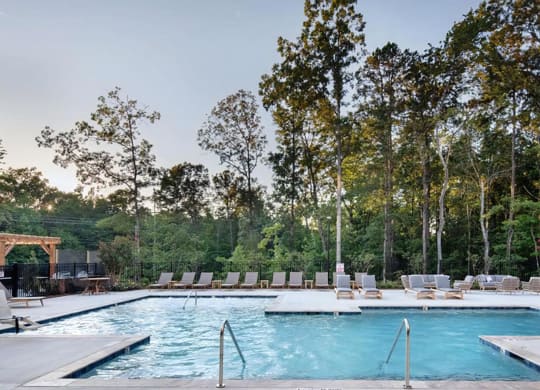 Resort Style  Pool with Lounge Seating